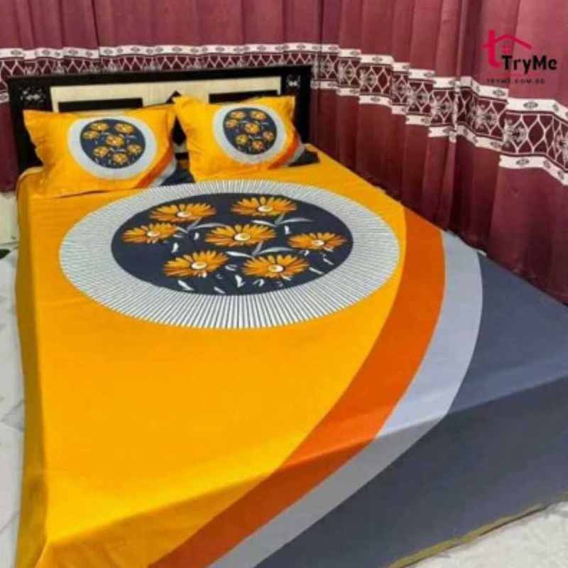 Premium Quality Panel Cotton Bed Sheets PP-034