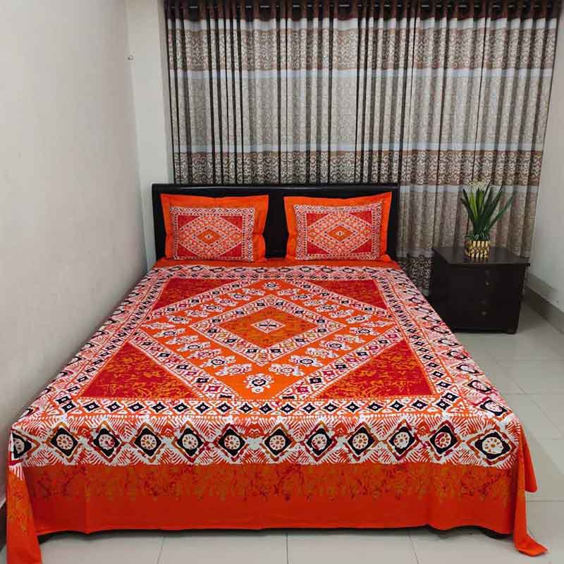 Premium Quality Panel Cotton Bed Sheets PP-051