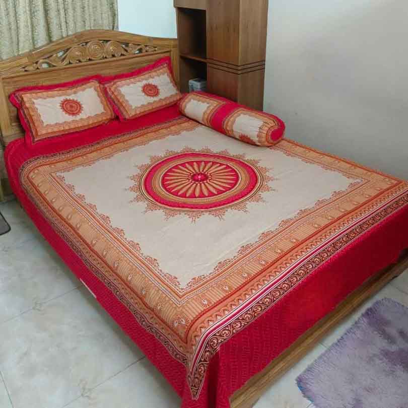 Premium Quality Panel Cotton Bed Sheets PP-095