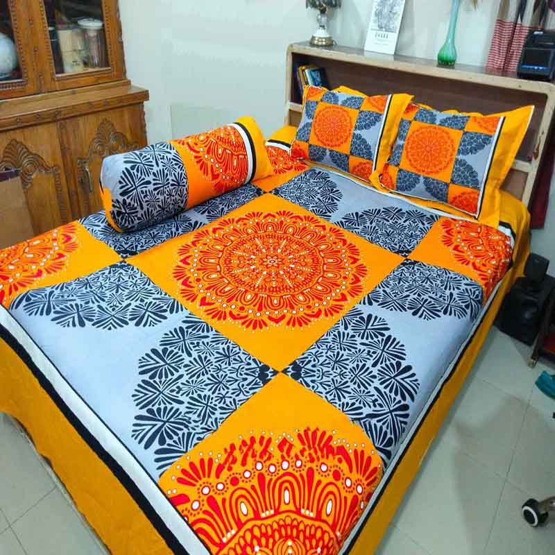 Premium Quality Panel Cotton Bed Sheets PP-0105