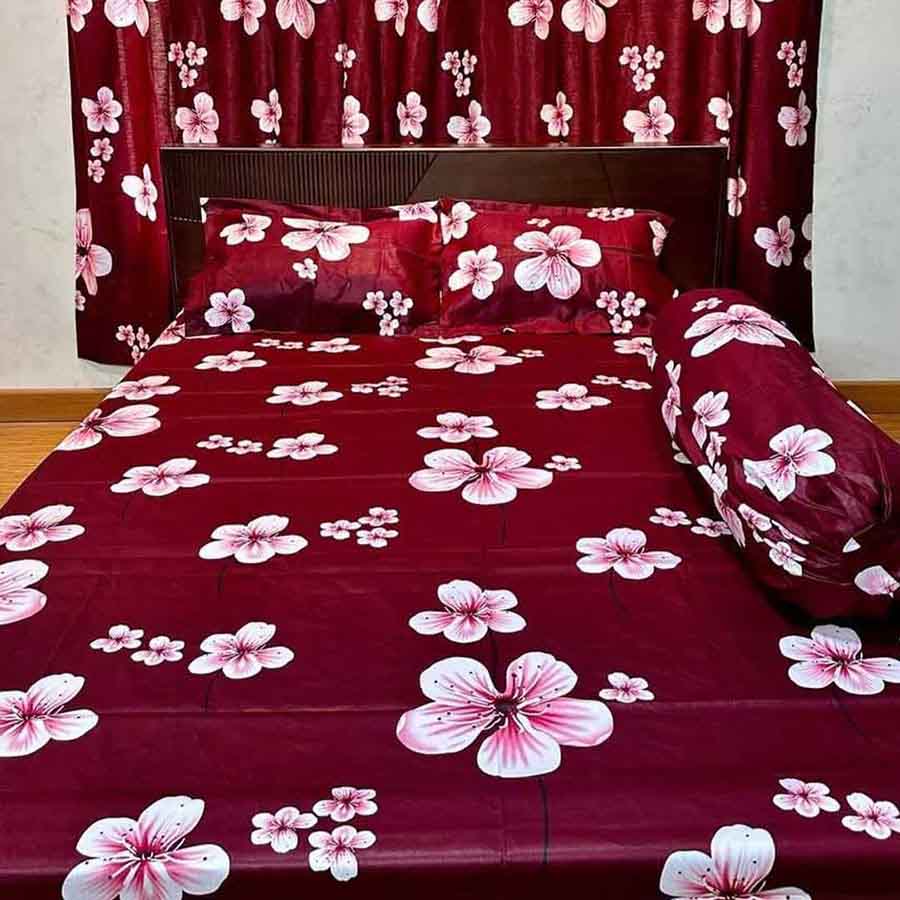 Premium Quality Twill Bed Sheet Set King Size PT-034