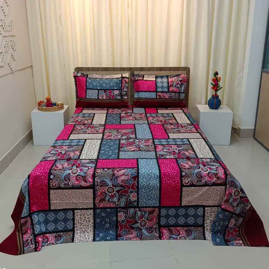 Premium Quality Twill Bed Sheet Set King Size PT-037