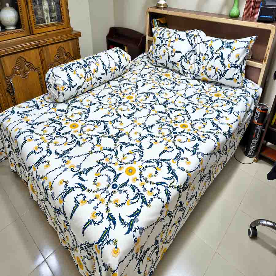 Premium Quality Twill Bed Sheet Set King Size PT-031