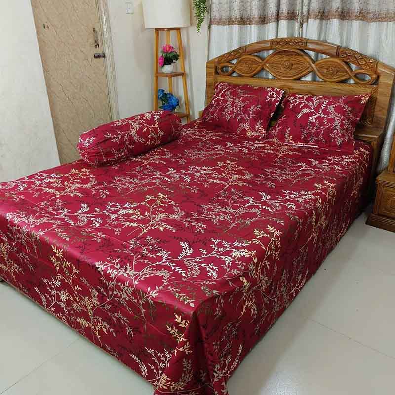 Super Exclusive Premium Quality Twill Bed Sheet Set King Size SE-007