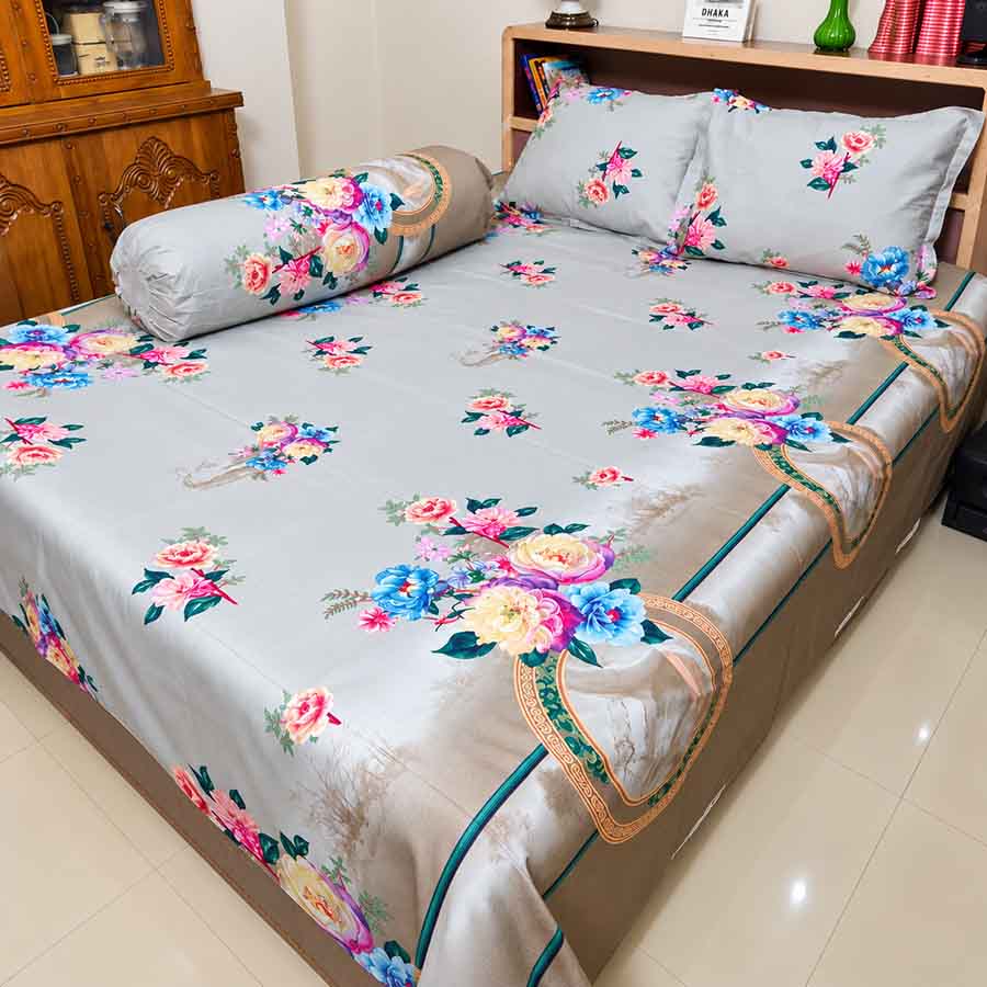 Super Exclusive Premium Quality Twill Bed Sheet Set King Size SE-032