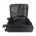 Travello 24-inch-soft-suitcase luggage-450d-jacquard-rpet-with-pux2-in-waterproof-black-original-export