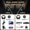MAONO MH700 Monitoring Headphones – Black