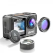 Ausek ATS81TR Waterproof Dual Display 5K Action Camera With Filter