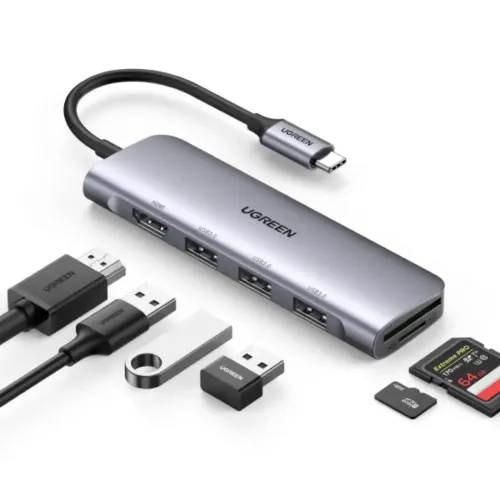 Ugreen CM511 6 in 1 USB Type C Multifunction Hub Ugreen CM511 6 in 1 USB Type C Multifunction Hub
